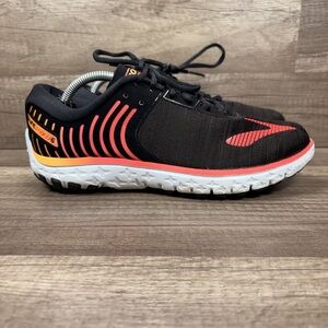Brooks Pure Flow 6 Black Pink Womens US Size 8.5 1202371B068 Running Shoes